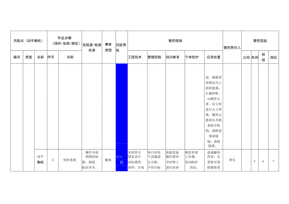 电子有限公司动平衡机安全风险分级管控清单.docx_第3页