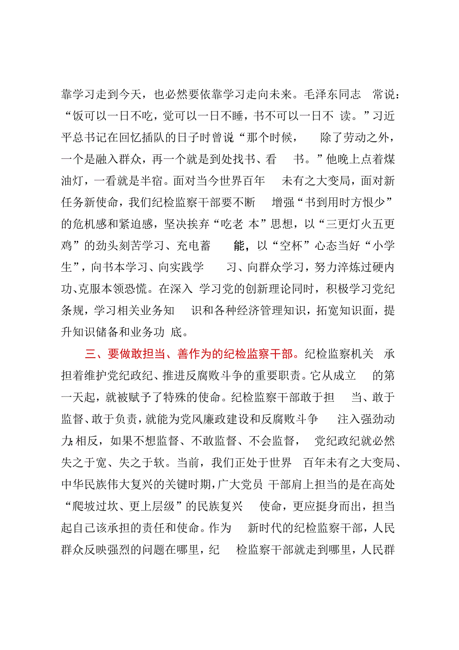 纪检监察干部队伍教育整顿心得体会.docx_第2页