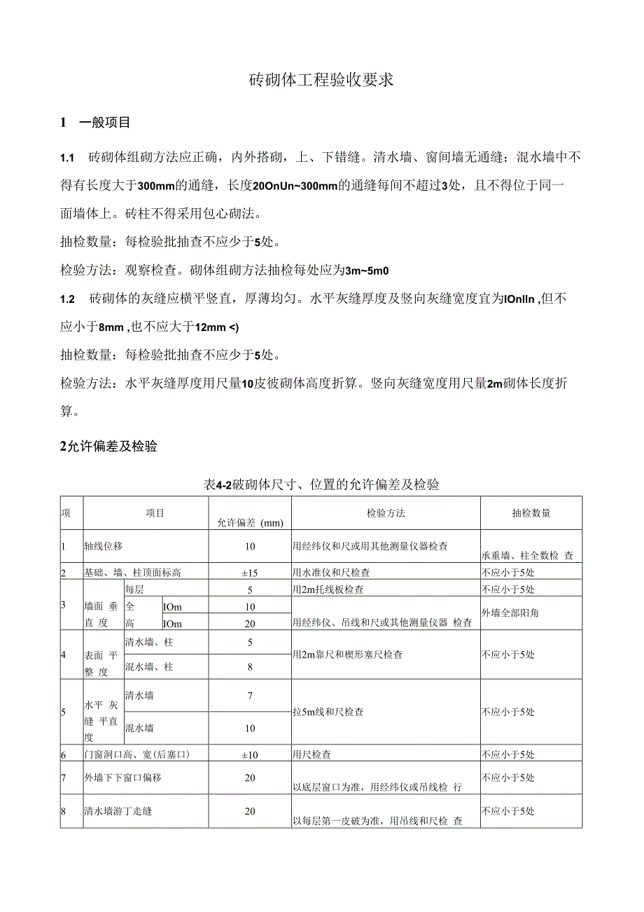 砖砌体工程验收要求.docx_第1页