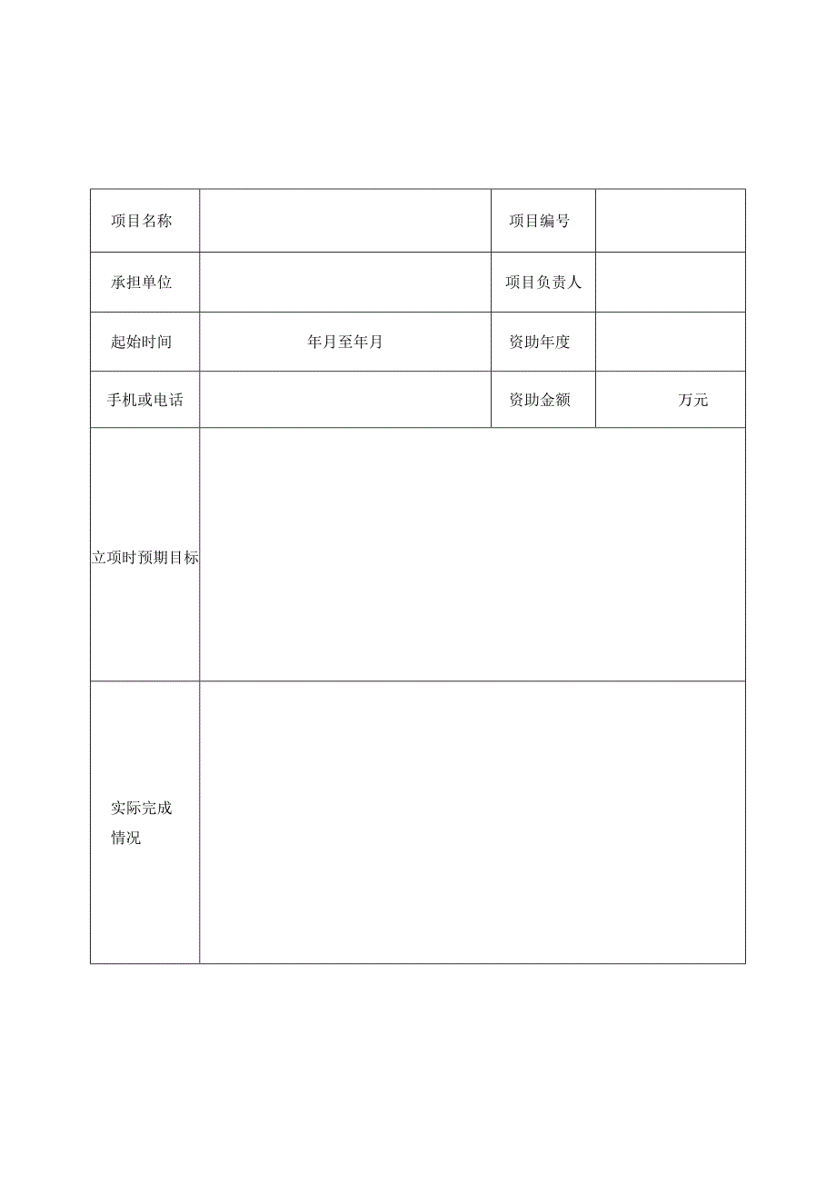 省筹资金资助回国留学人员科研项目结题申请表.docx_第1页