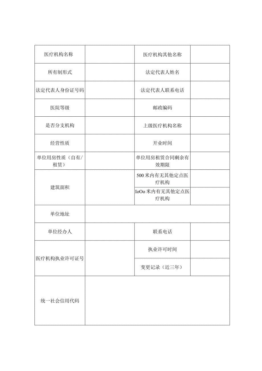 绍兴市医疗保障定点医疗机构申请表.docx_第3页