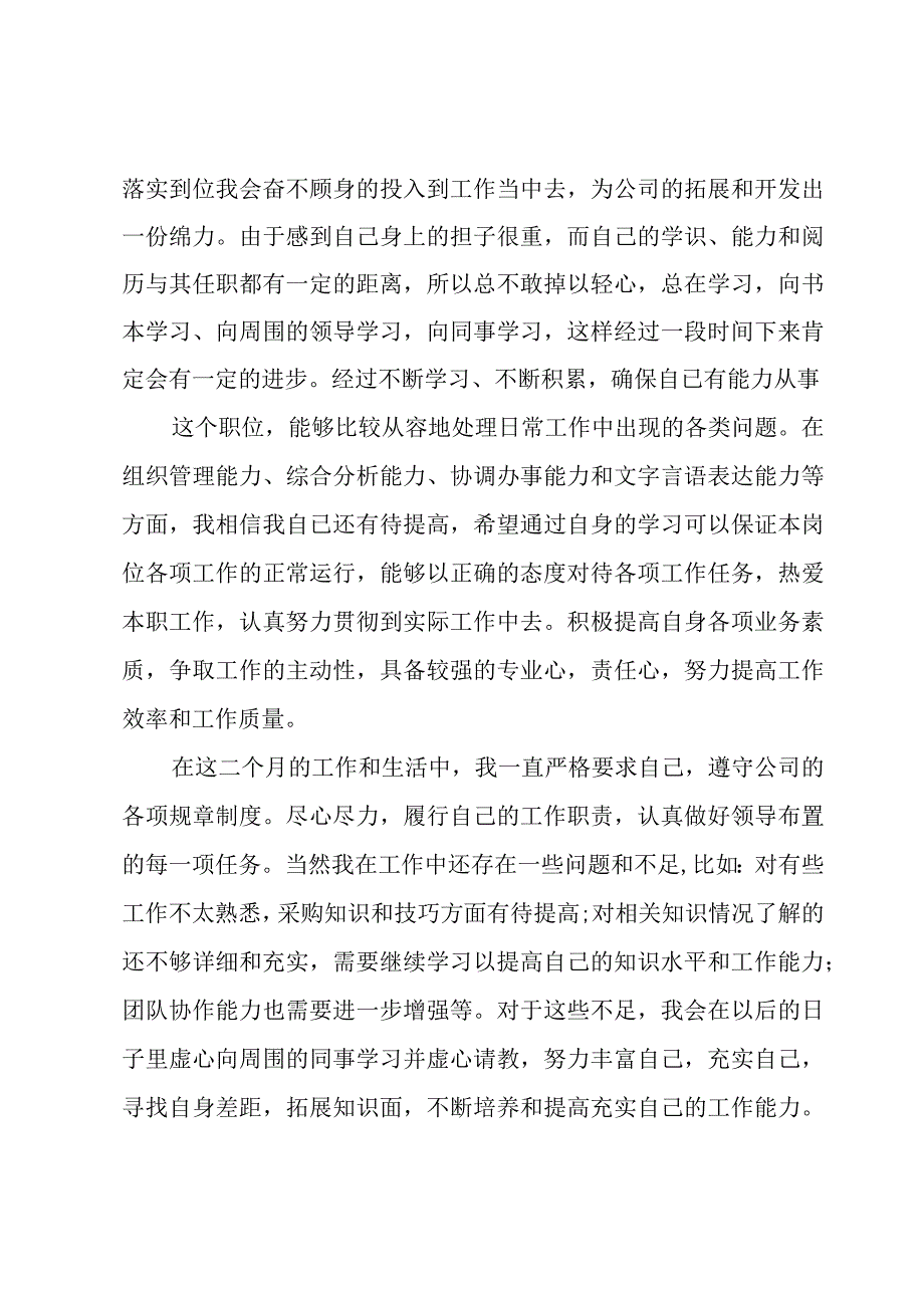 简短试用期工作个人总结（3篇）.docx_第2页