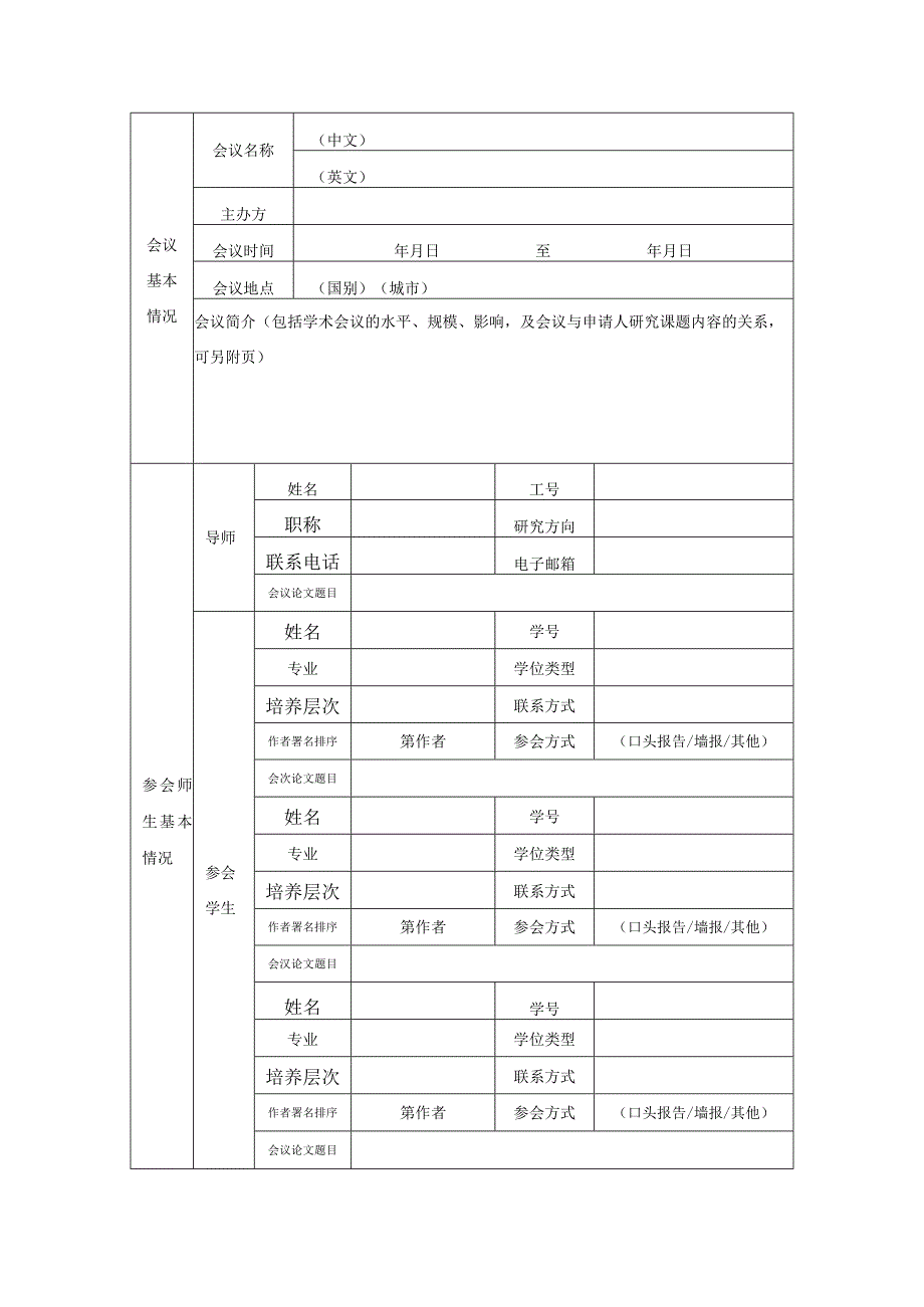 研究生国际学术会议资助项目申请书.docx_第2页