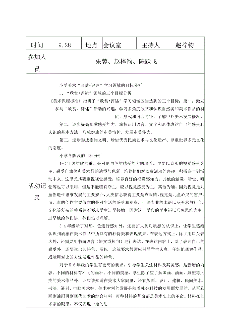 美术备课组教研组活动记录表.docx_第2页