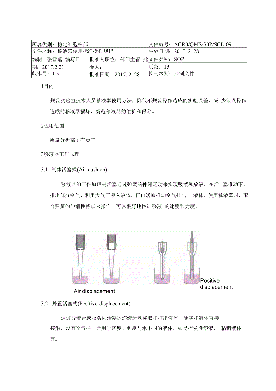 移液器使用标准操作规程.docx_第1页