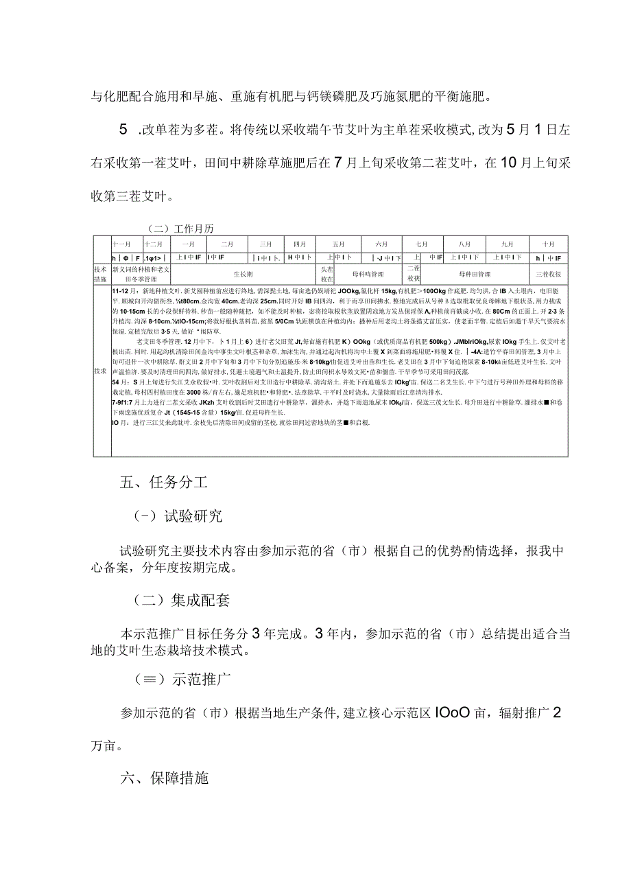 艾叶生态栽培技术集成与示范推广方案.docx_第3页