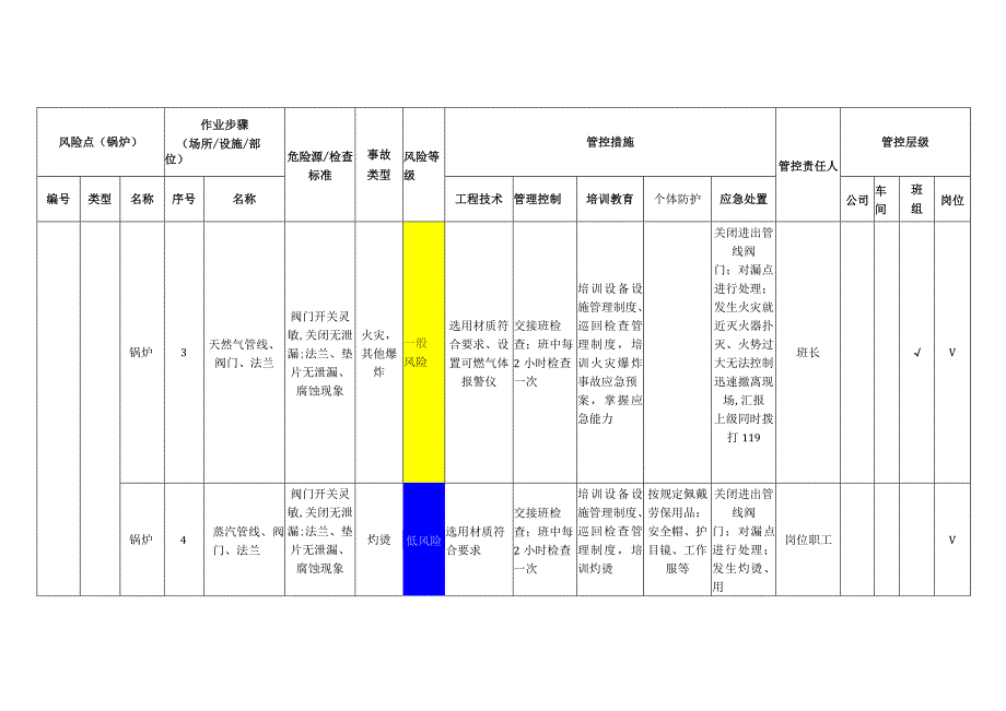 筑路材料有限公司锅炉安全风险分级管控清单.docx_第2页