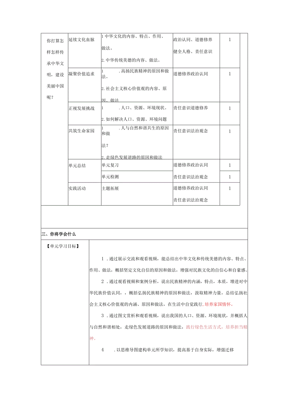 统编版九年级上册道德与法治第三单元《文明与家园》导学案.docx_第2页