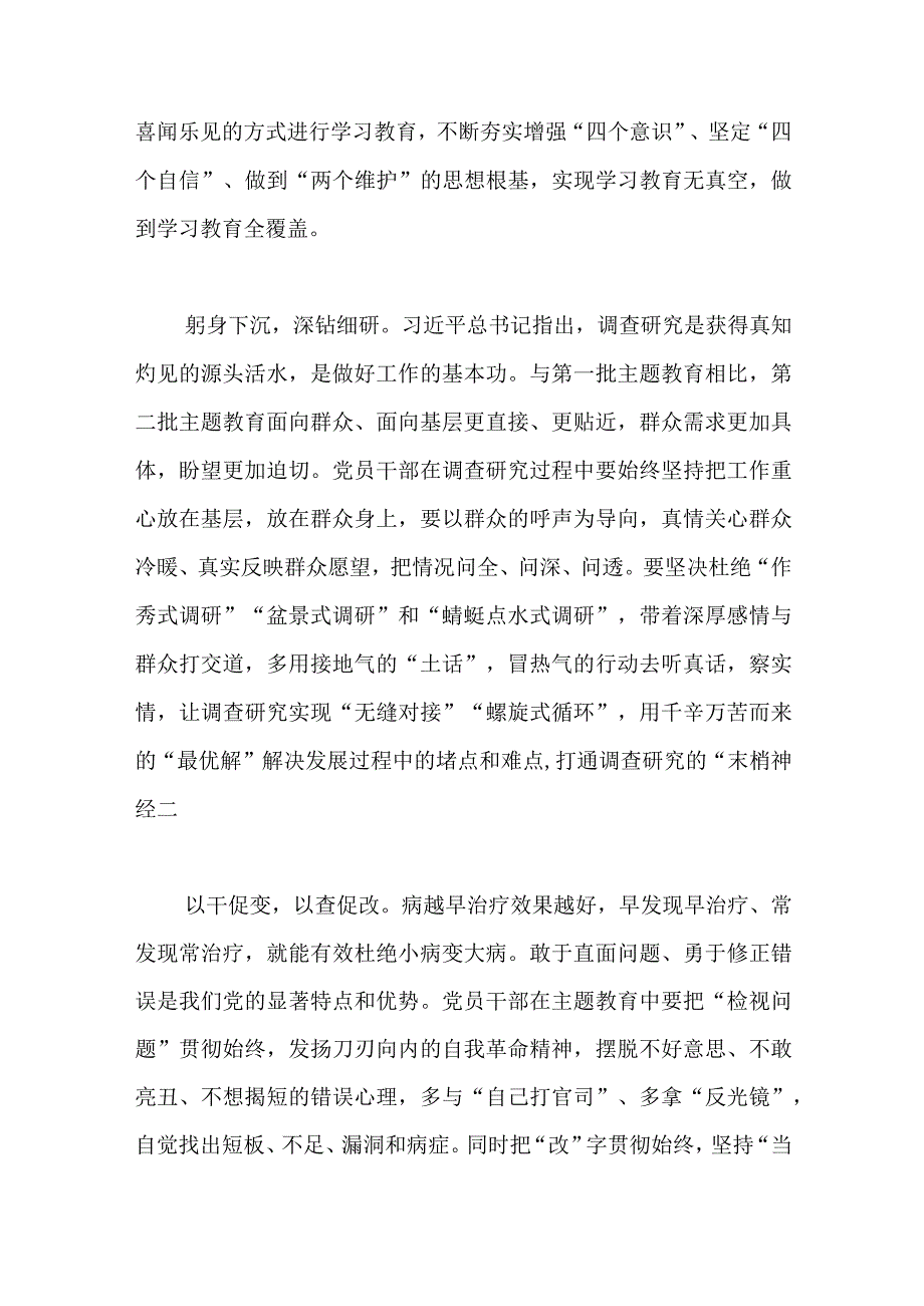 第二批主题教育研讨发言材料学习心得体会范文（六篇）.docx_第2页