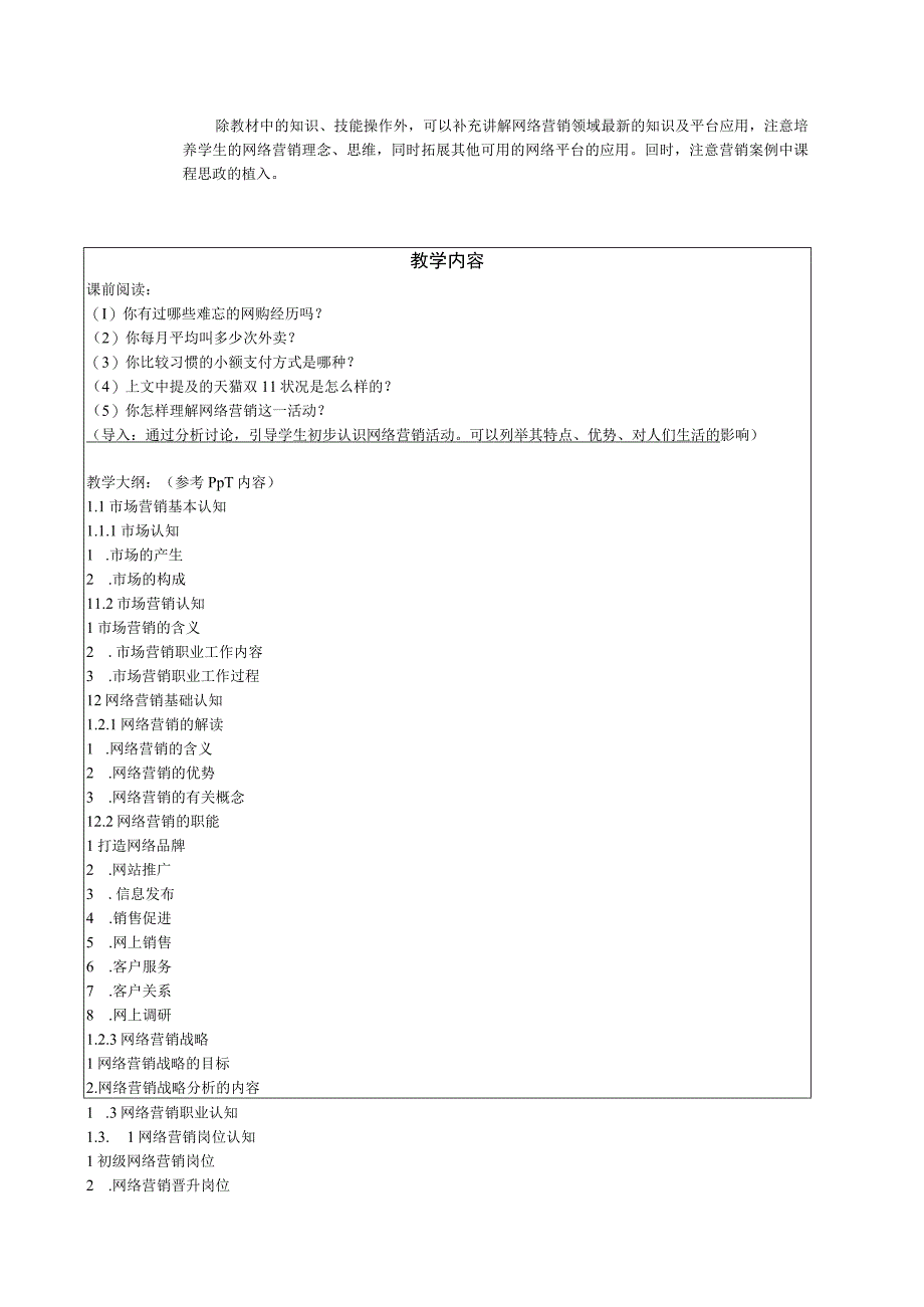 网店营销策划与推广（微课版第2版） 教案全套 赵轶 任务1--12 网络营销基础认知---网络营销策划.docx_第2页