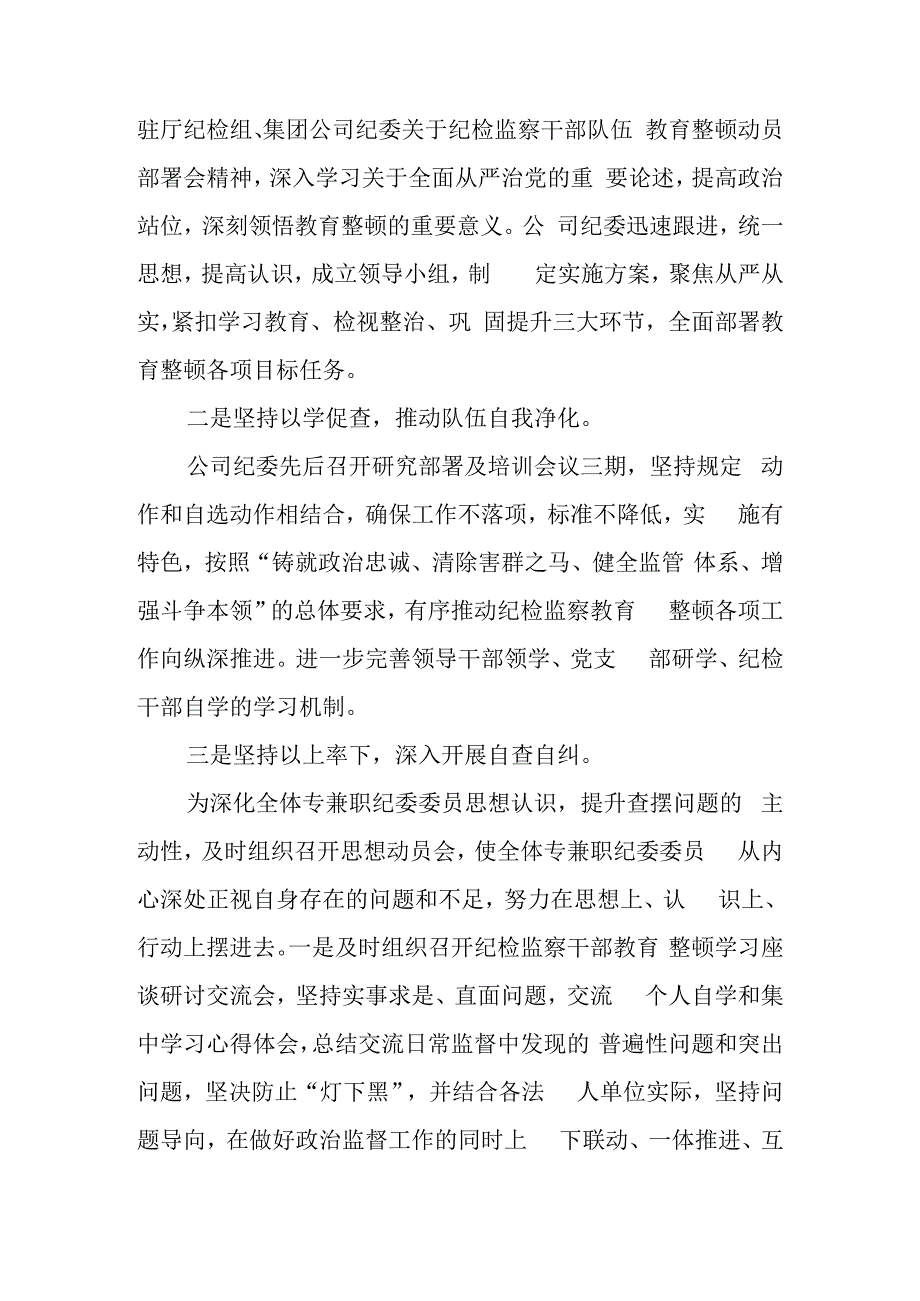 纪检监察干部教育整顿自纠自查情况报告.docx_第2页