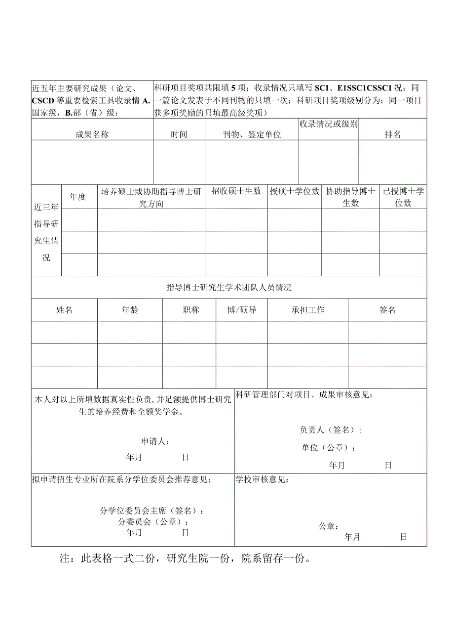 郑州大学全额资助博士研究生导师岗位申请表.docx_第2页