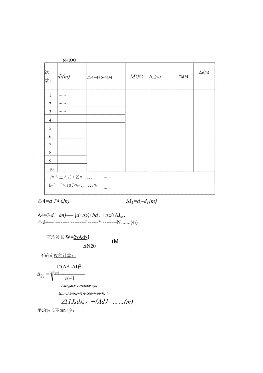 迈克尔逊干涉仪测量光波波长预习提纲_2.docx_第2页