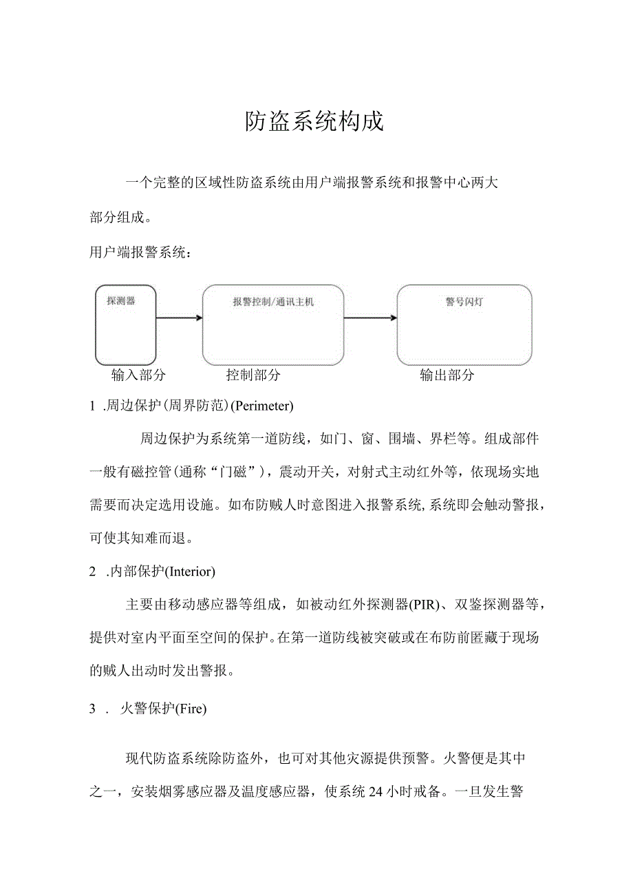 防盗系统构成.docx_第1页