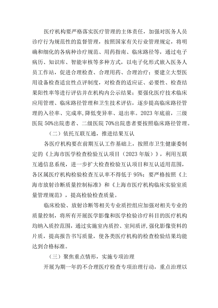 静安区进一步规范医疗行为促进合理医疗检查实施方案.docx_第2页