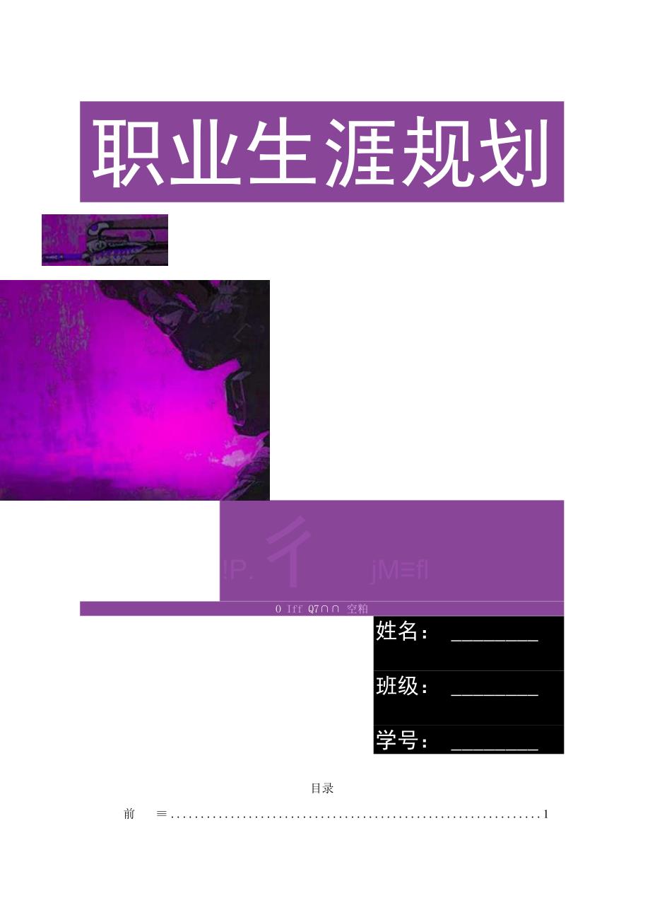 软件技术专业职业生涯规划书(1).docx_第1页