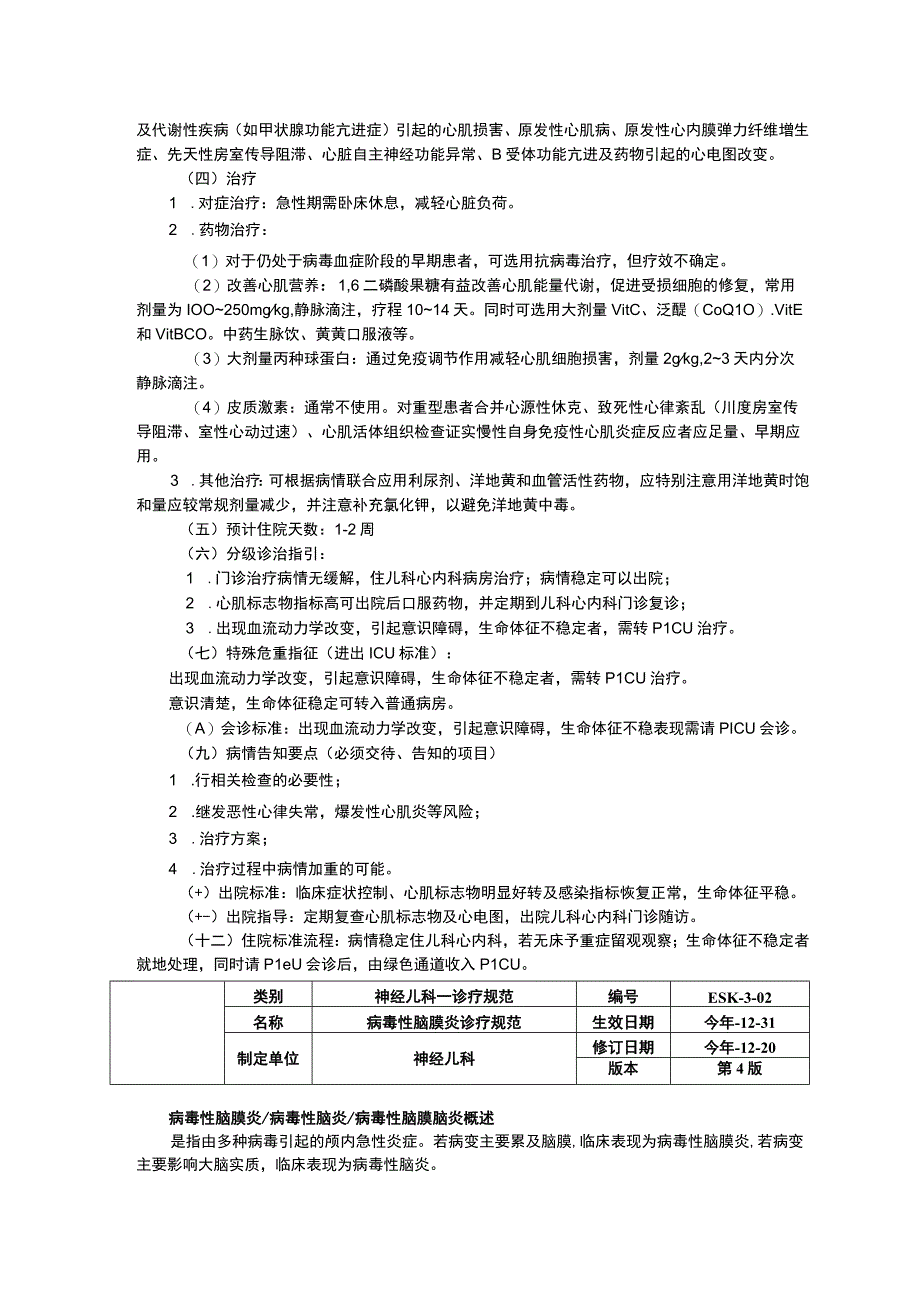 诊疗规范指南修订印刷版三甲资料病毒性心肌炎诊疗规范病毒性脑膜炎诊疗规范.docx_第2页