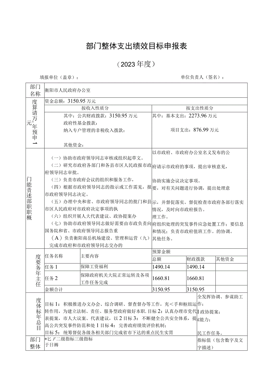 部门整体支出绩效目标申报021年度.docx_第1页