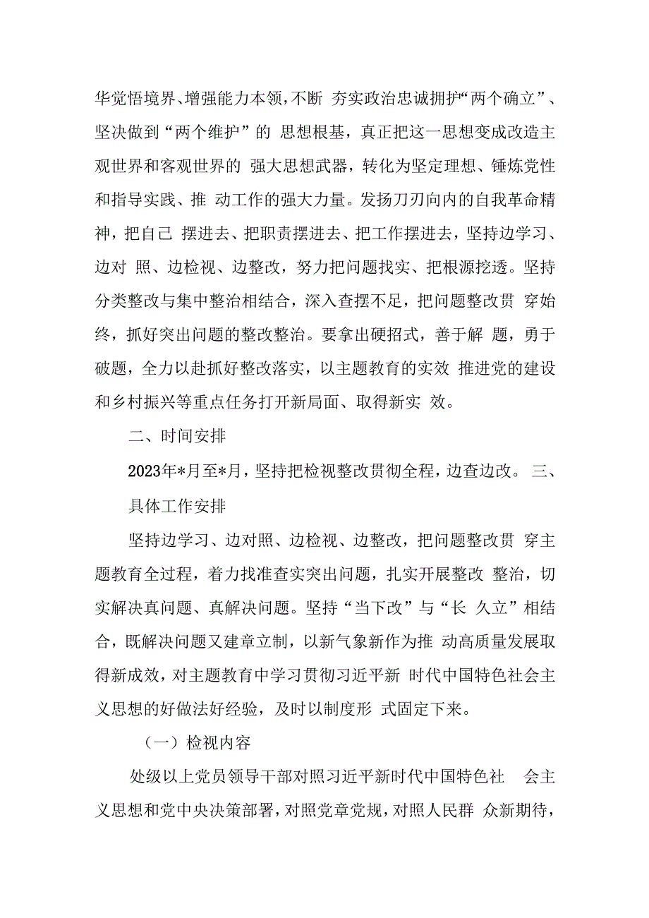 领导班子2023年“学思想、强党性、重实践、建新功”主题教育问题整改整治工作实施方案.docx_第2页