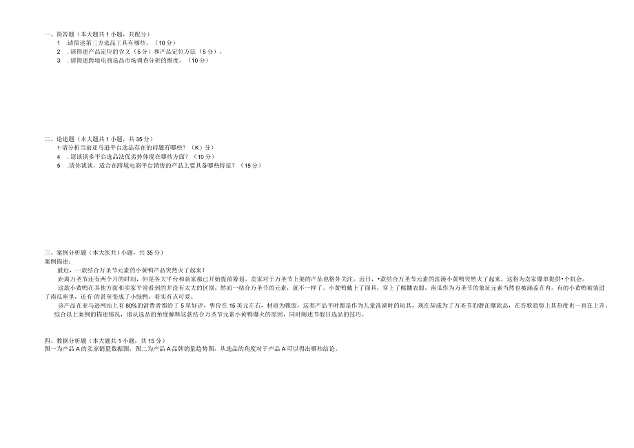 跨境电商选品维度和技巧 考查试卷 2卷.docx_第3页