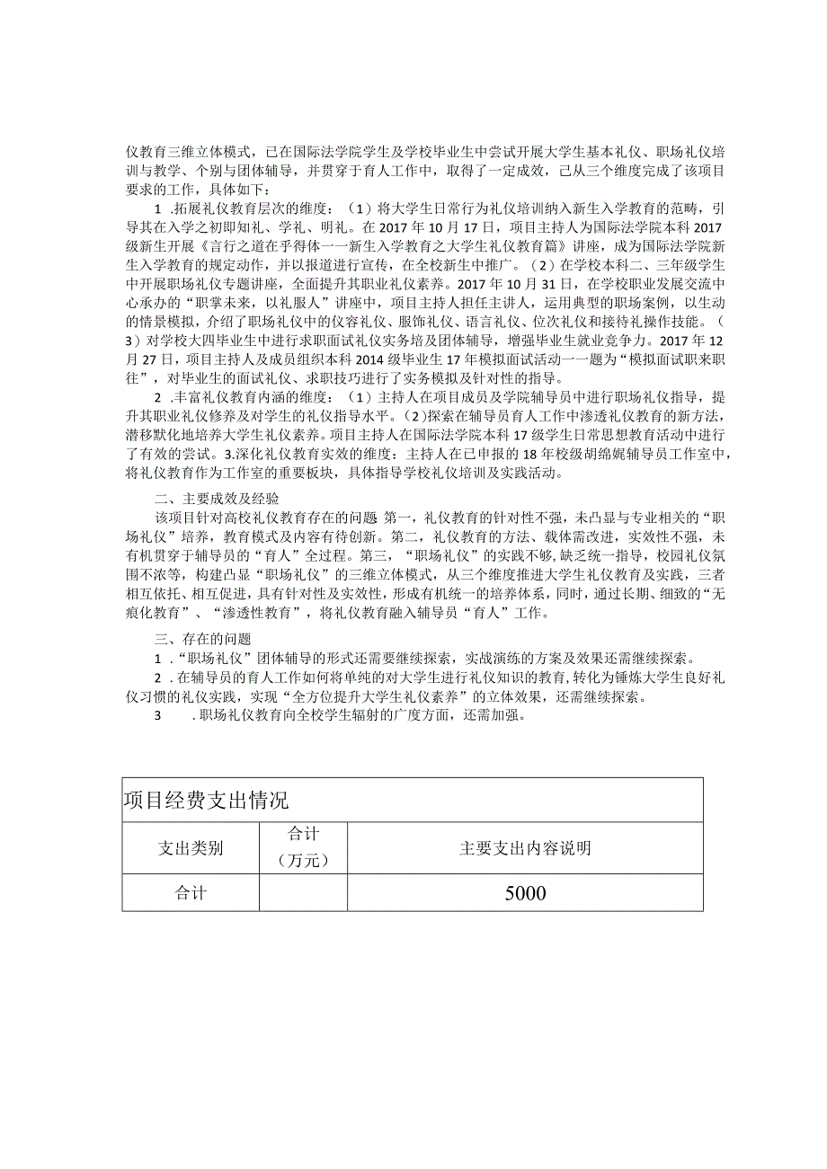 西南政法大学辅导员工作精品项目结项表.docx_第2页