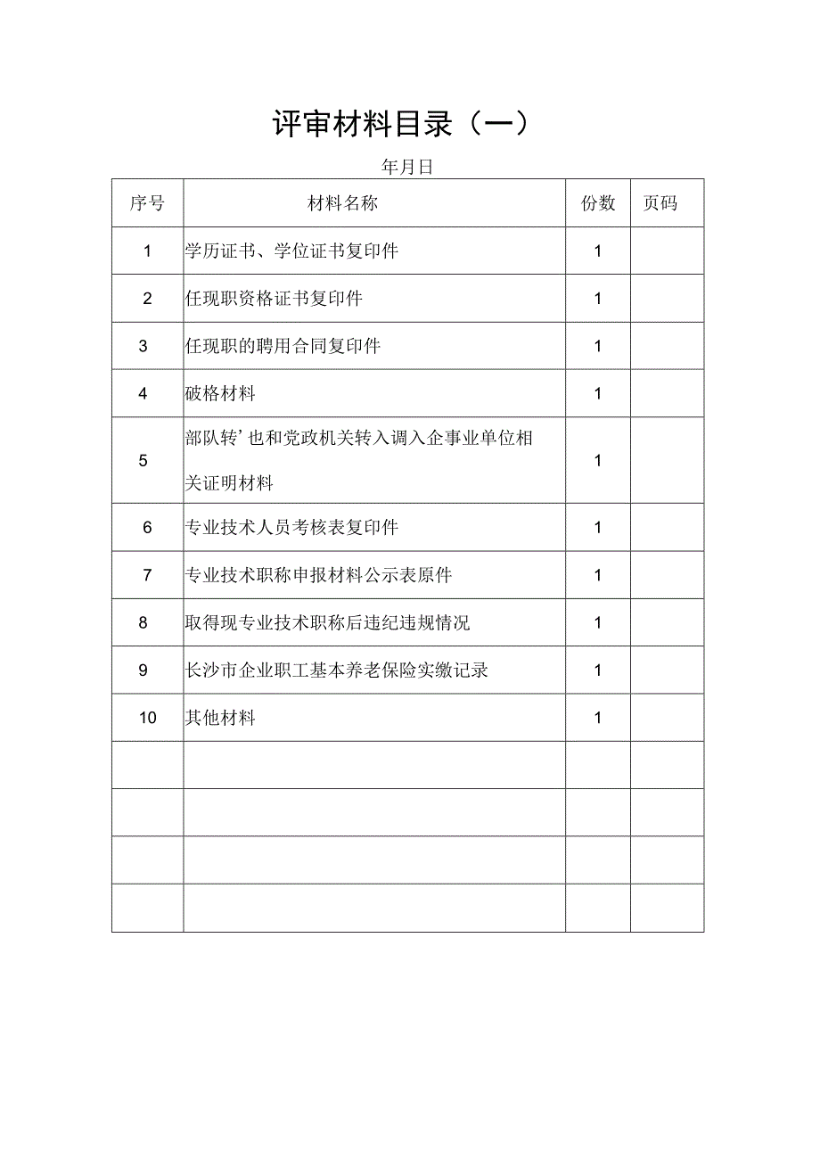 评审材料目录一.docx_第1页