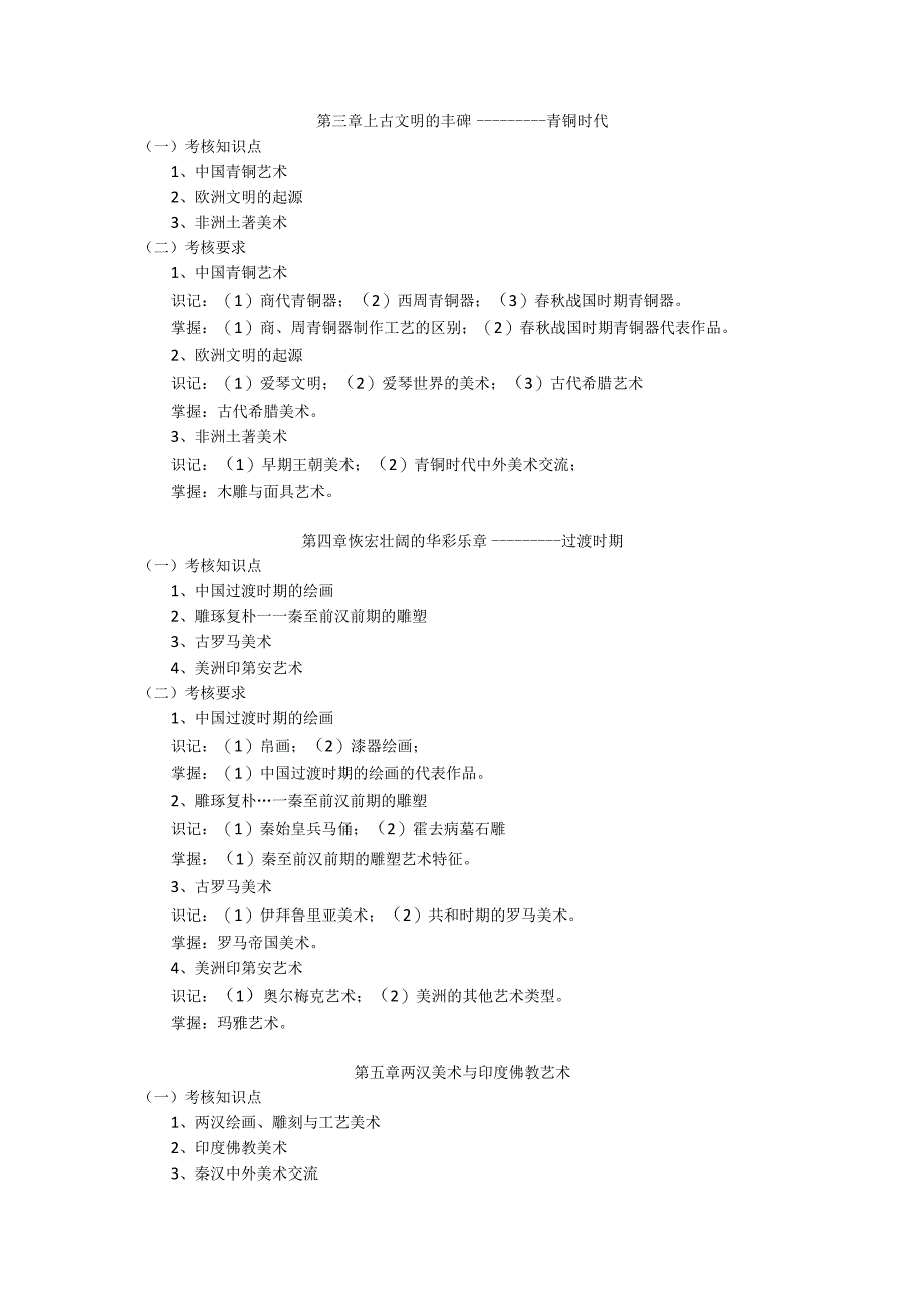 美术学、美术、艺术设计专业研究生初试科目《中外美术史》考试大纲.docx_第2页