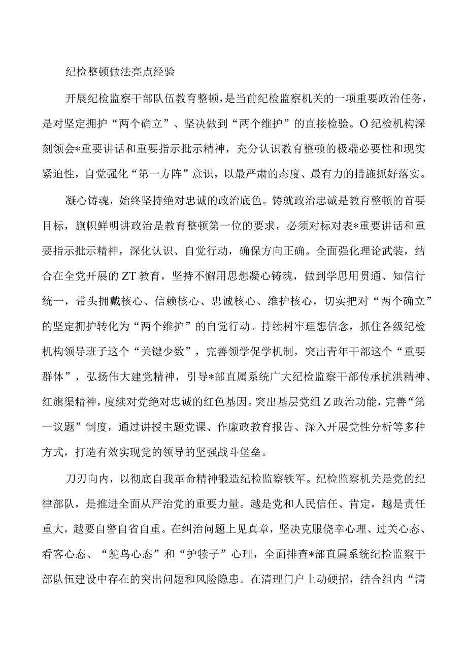 纪检整顿做法亮点经验.docx_第1页