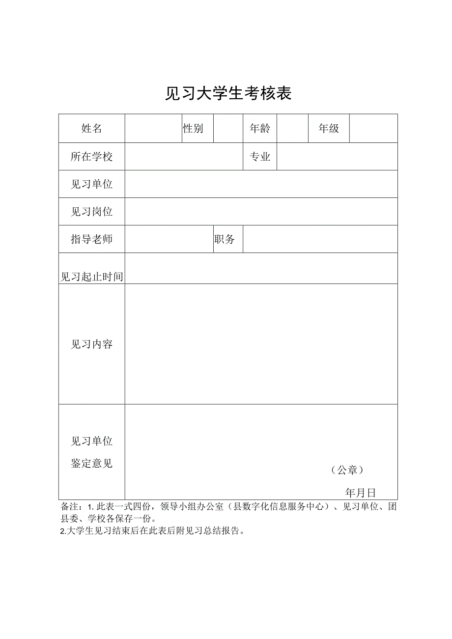 见习大学生考核表.docx_第1页