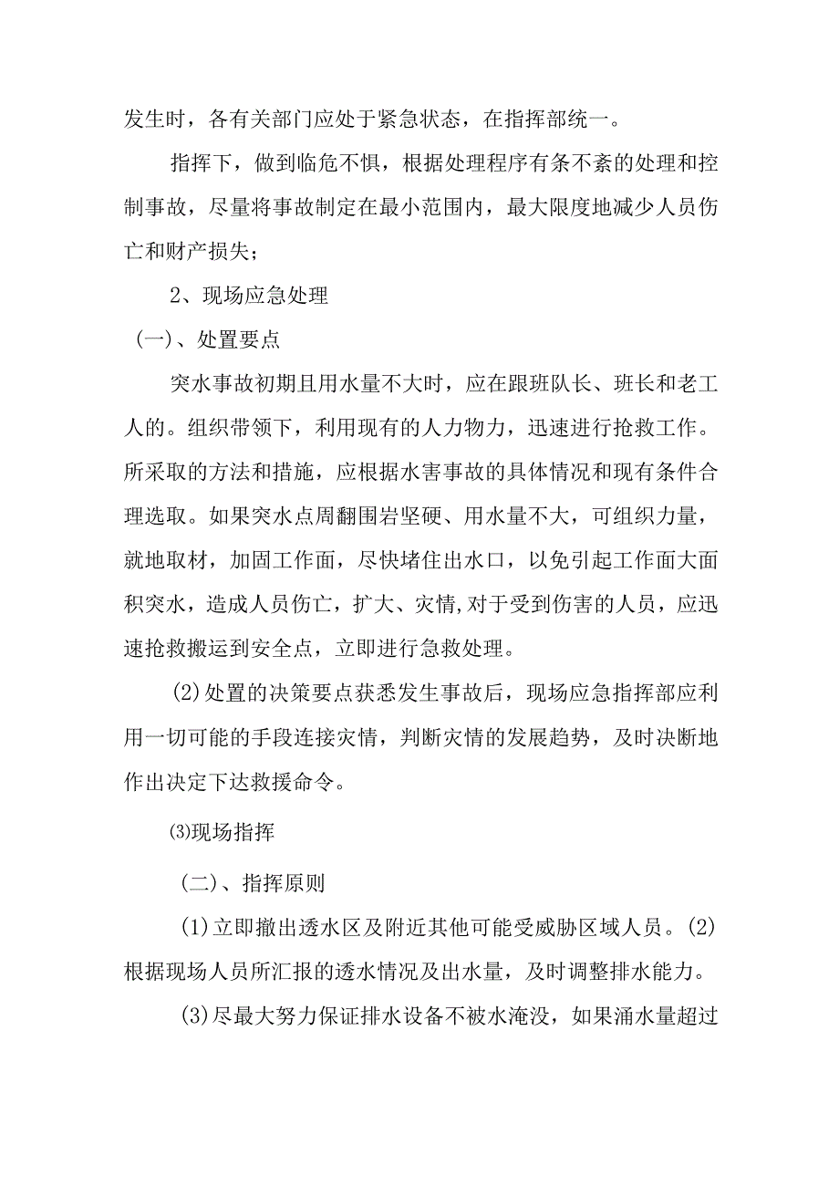 矿业公司水害应急救援预案和现场处置方案.docx_第3页