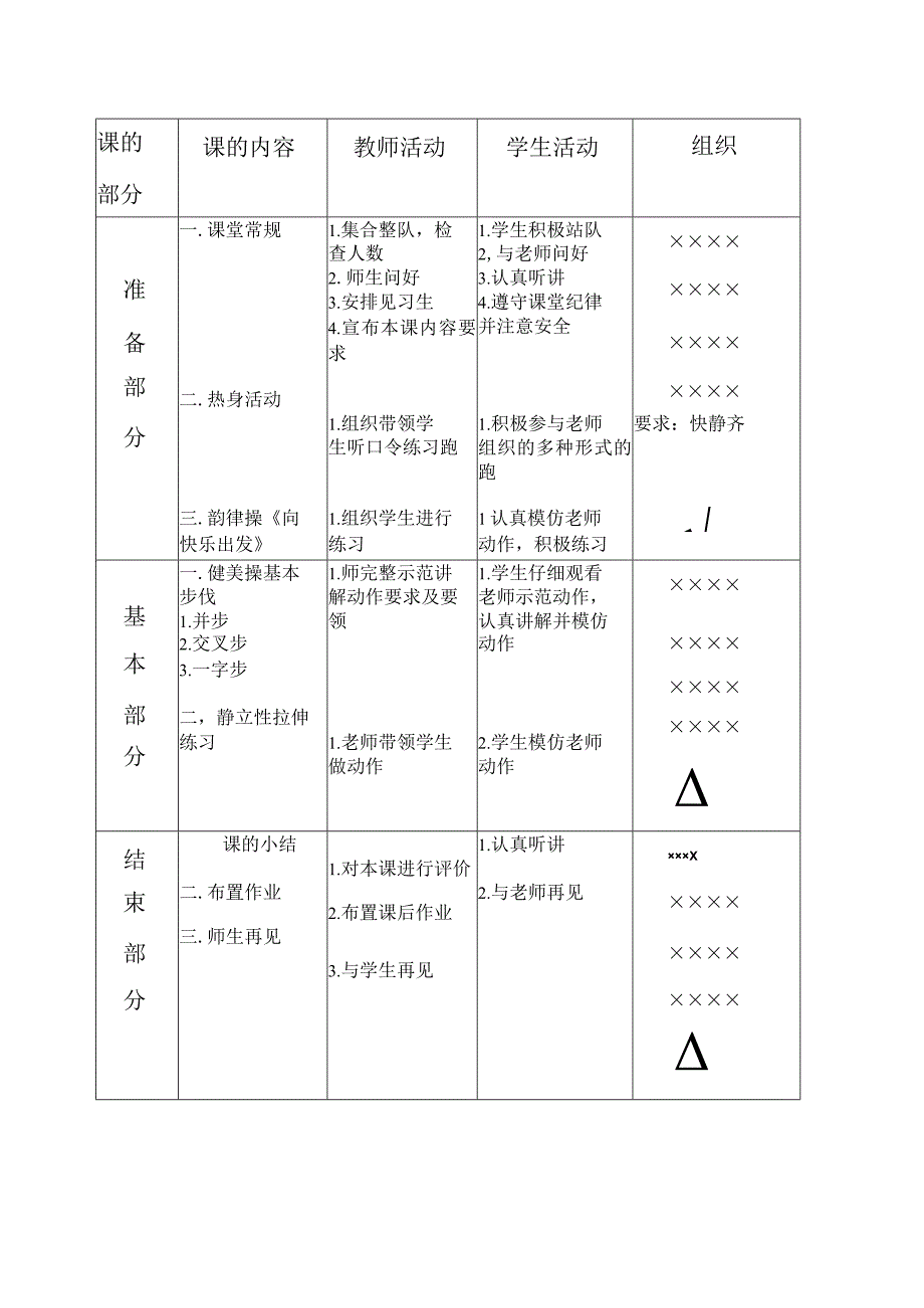 水平二（三年级）体育《健美操基本步伐》教学设计及教案.docx_第3页