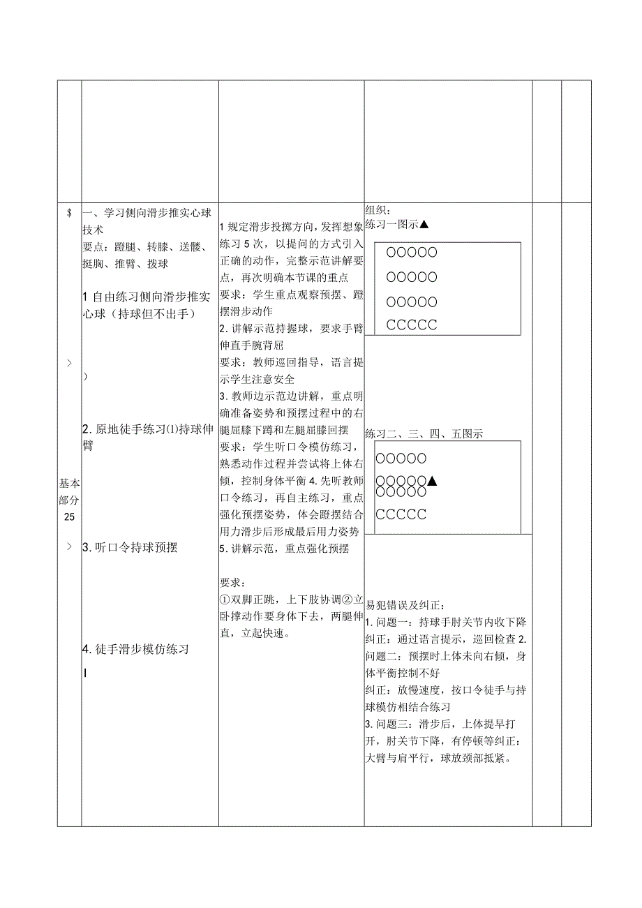 水平四（八年级）体育《侧向滑步推实心球》教学设计及教案.docx_第3页