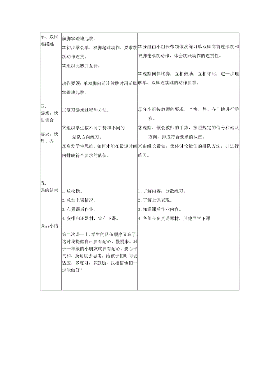 水平一（一年级）体育《跳跃：单、双脚连续跳》公开课教案.docx_第2页