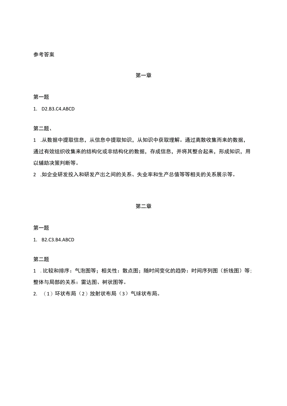 数据分析与可视化-课后习题答案 冯兴东.docx_第1页