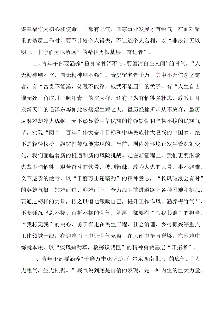 基层青年干部研讨发言材料年轻.docx_第2页