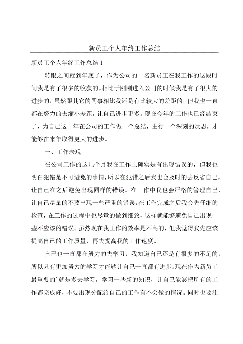 新员工个人年终工作总结.docx_第1页