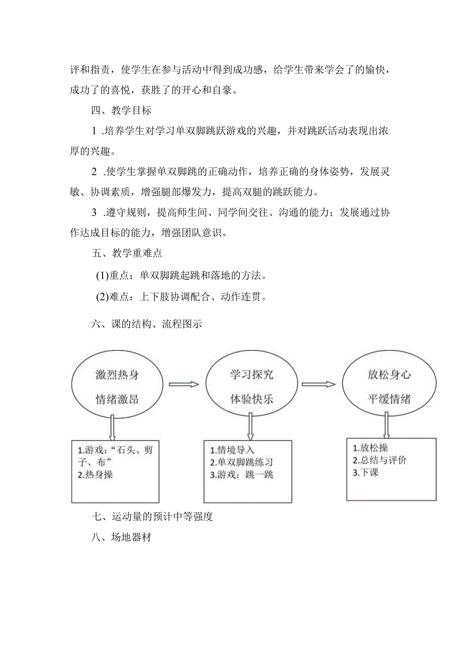 水平二（四年级）体育《快乐跳跃--单双脚跳》教学设计及教案.docx_第2页