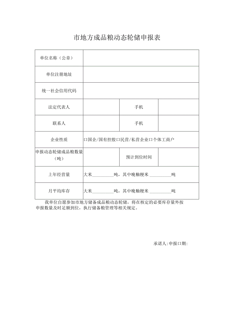 市地方成品粮动态轮储申报表.docx_第1页