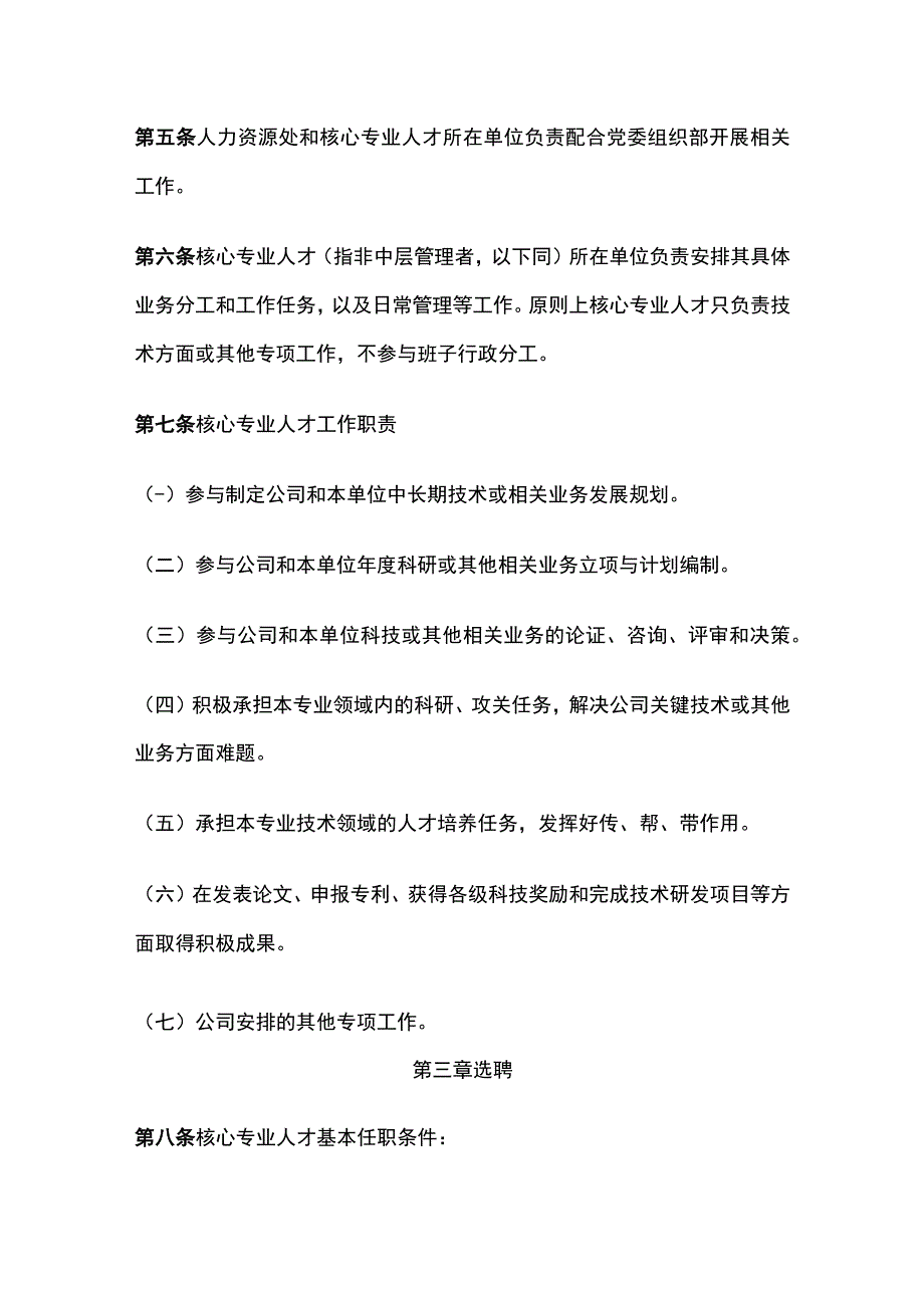 某公司核心专业人才管理办法.docx_第2页