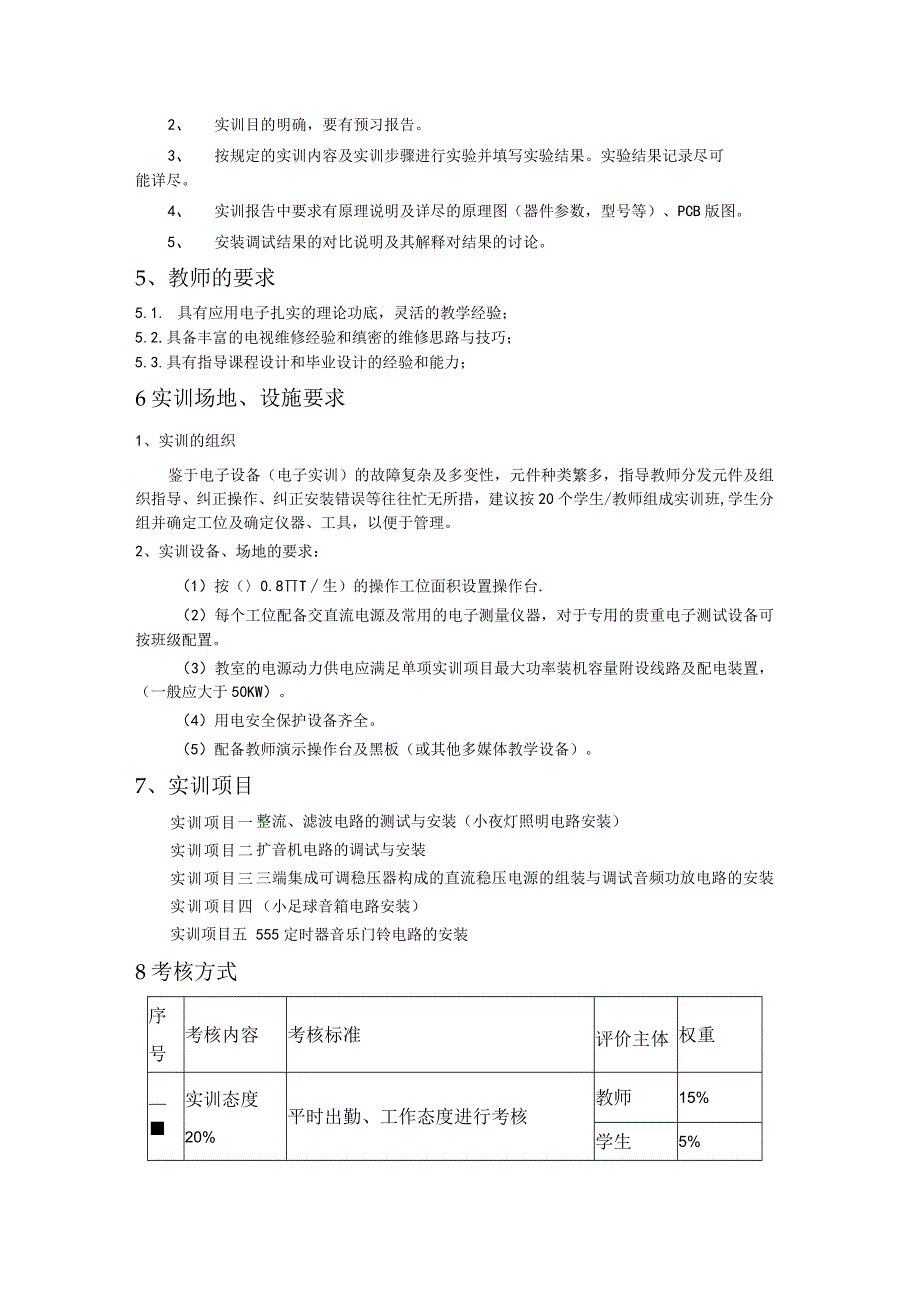 2014电子信息《模拟电子技术实训》课程标准.docx_第2页