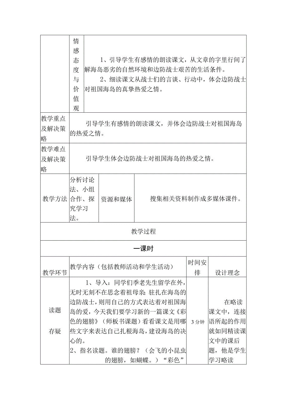 《彩色的翅膀》教学设计(李正莉).docx_第2页