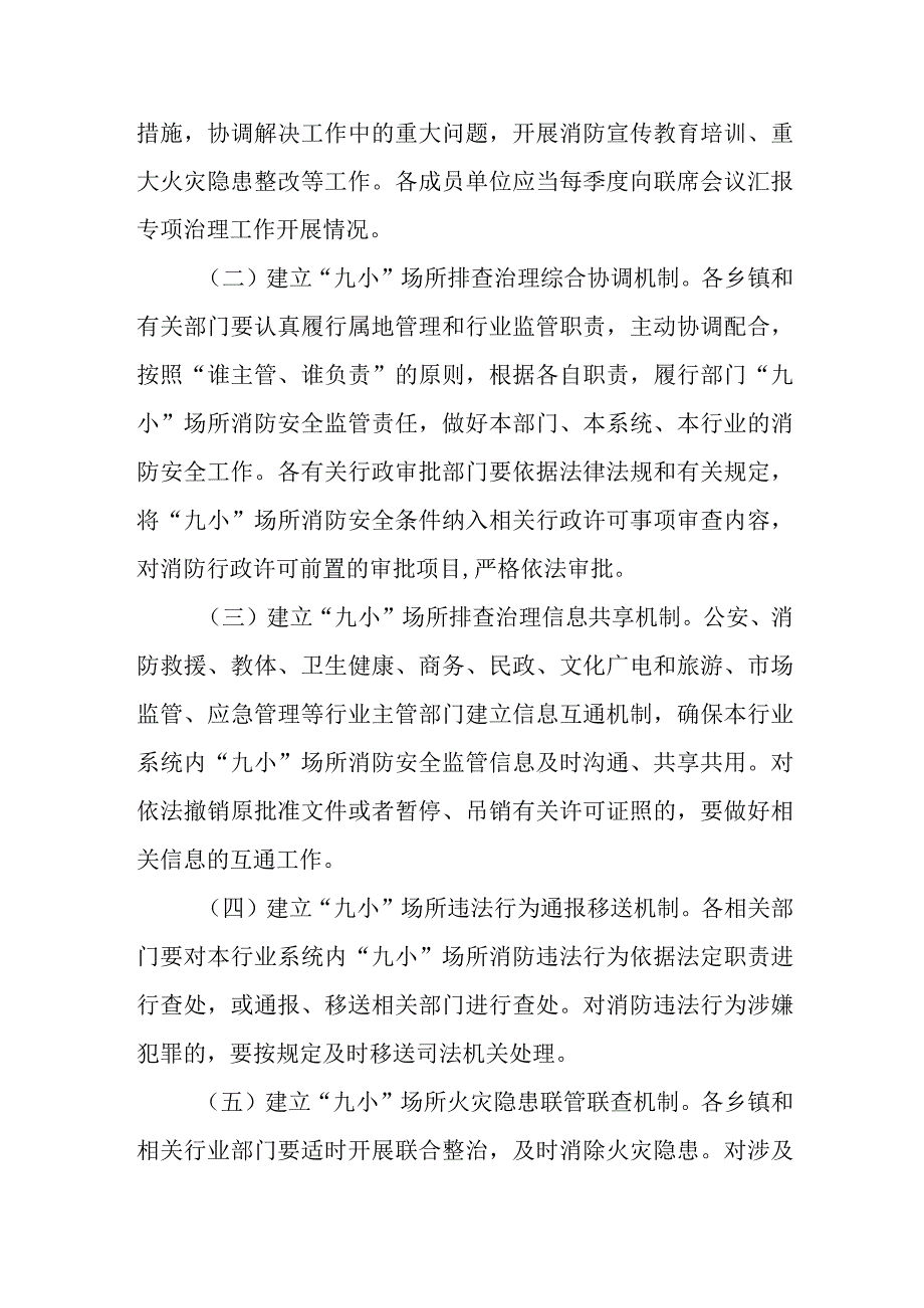 XX县关于建立“九小”场所多部门消防安全联合监管机制的实施意见.docx_第2页