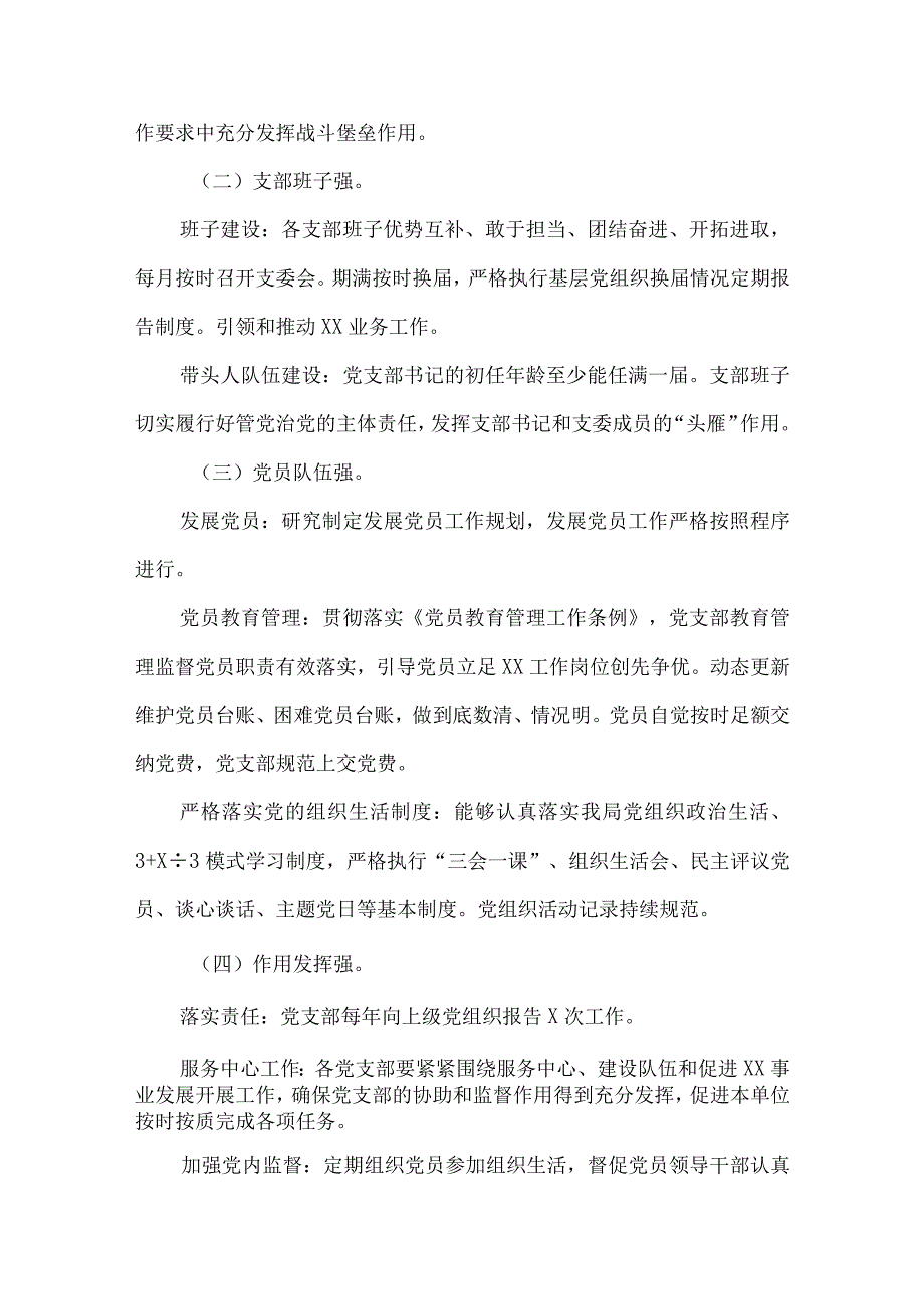 2篇2023年关于建设“四强党支部”工作实施方案.docx_第2页