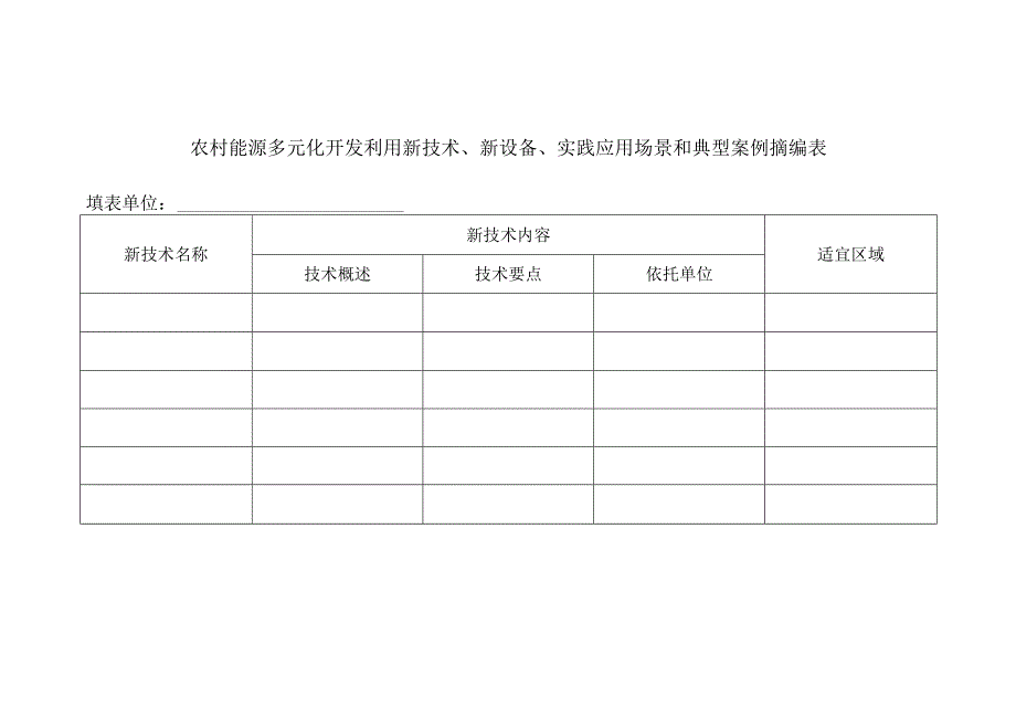 农村能源多元化开发利用新技术、新设备、实践应用场景和典型案例摘编表.docx_第1页