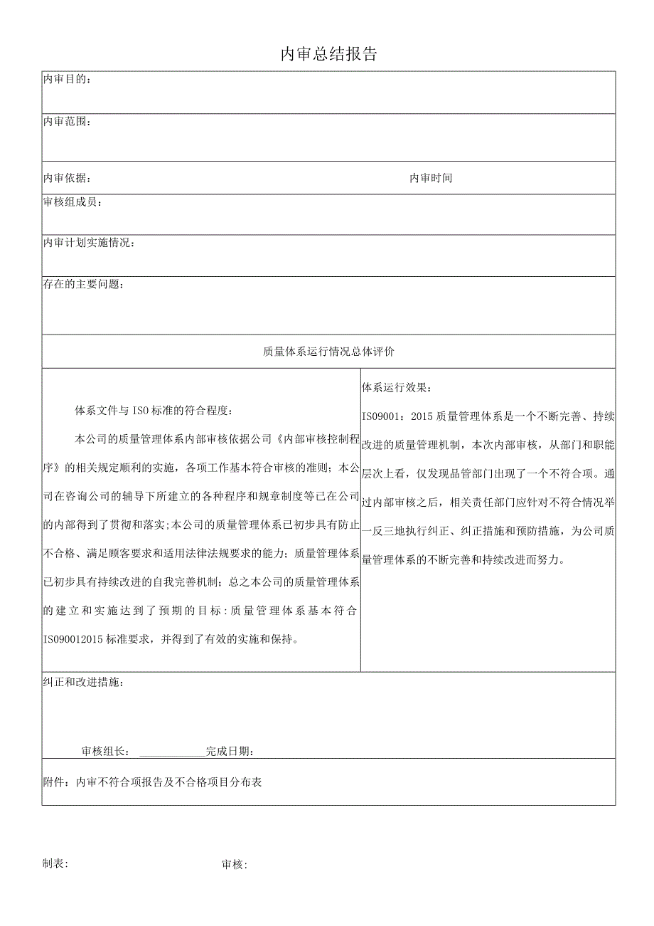 内审总结报告.docx_第1页