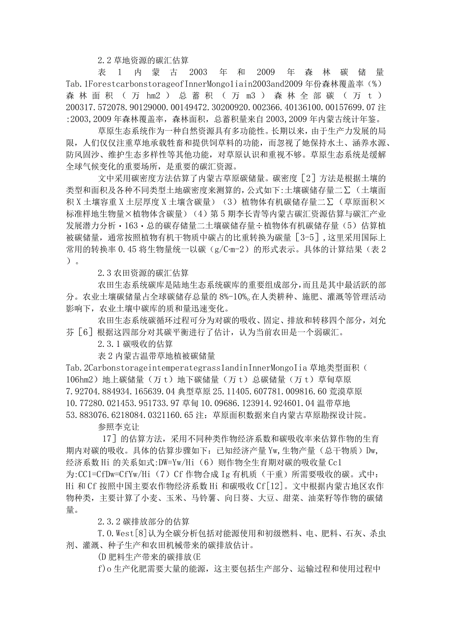 内蒙古碳汇资源估算与碳汇产业发展潜力分析重点.docx_第2页