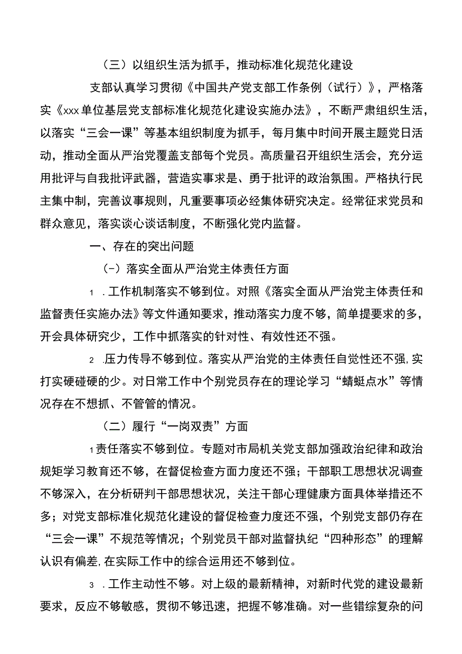 党支部落实全面从严治党责任汇报.docx_第2页