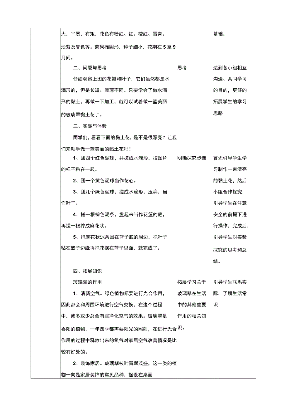 【鲁科版】《综合实践活动》三上 3-2《漂亮的玻璃翠》教案.docx_第2页