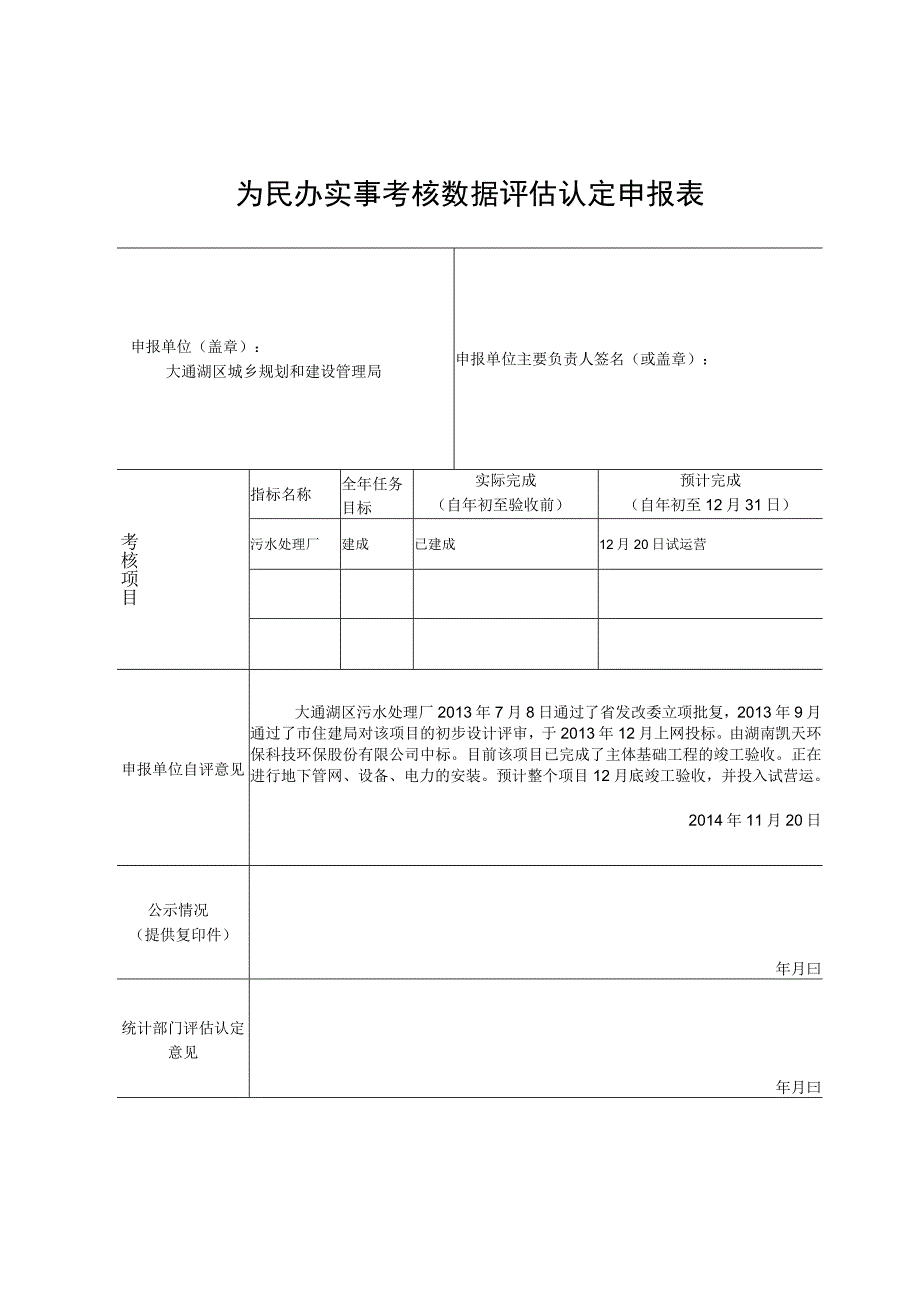 为民办实事考核数据评估认定申报表.docx_第1页