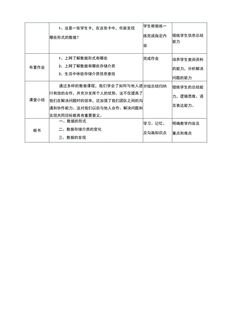 浙教版信息科技四上 第2课 多样的数据 教案.docx_第3页